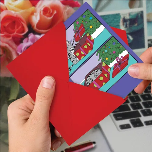 Miniatura 6 de NobleWorks 36 tarjetas de felicitación navideñas humorísticas en caja con sobres de 5 x 7 pulgadas para hombres y mujeres (1 diseño, 36 cada una)