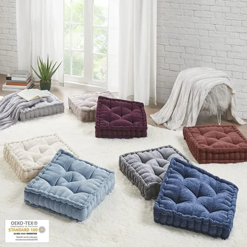 Miniatura 5 de Intelligent Design Azza Almohada de Suelo, Cojines Grandes para Sentarse para Adultos, Almohada de Suelo para Meditación o Yoga, Felpilla Lustrosa