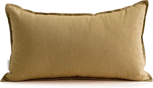 Miniatura 14 de Jeanerlor - Funda de cojín sólida de lino y algodón para decoración, de 18x18 pulgadas, funda de almohada especial para sofá, cama, silla