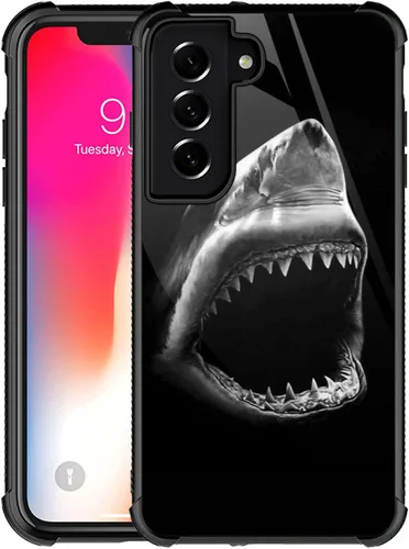 Miniatura 22 de Funda compatible con Samsung Galaxy S22 Ultra, diseño de calavera de dedo medio, diseño increíble a prueba de golpes, antiarañazos, carcasa trasera