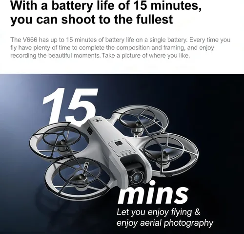 Miniatura 3 de Drone RC con control remoto de pantalla con pantalla de control remoto, protector de hélice, cámara doble, ajuste de velocidad, retención