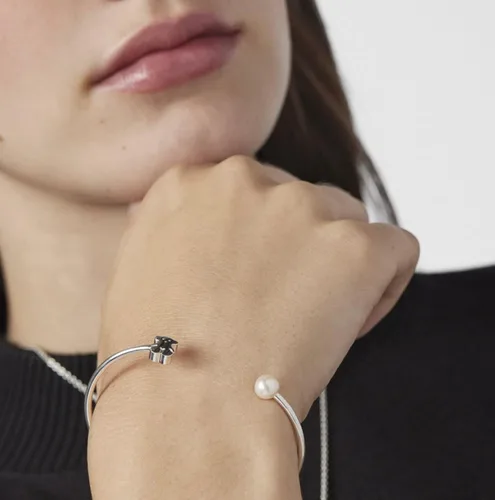 Miniatura 6 de Pulsera TOUS Sweet Dolls de plata 925 con perla cultivada de agua dulce china blanca de 0.236 0.256 in