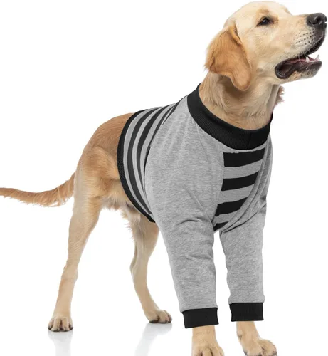 Miniatura 9 de FUAMEY Manga de recuperación para perros con protector de codo, camisa para perros para dejar de lamer las articulaciones, traje de manga larga