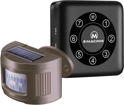 Miniatura 9 de eMACROS Alarma inalámbrica solar de entrada inalámbrica de 1/2 milla de largo alcance (receptor único)