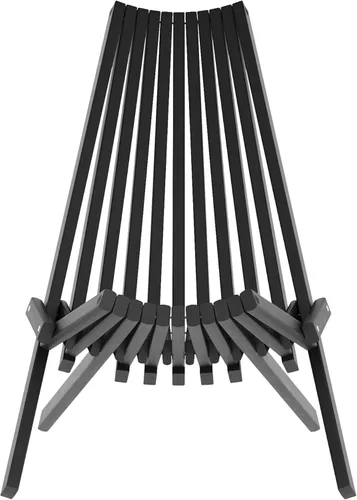 Miniatura 9 de Flash Furniture Delia Commercial - Silla plegable de madera para interiores y exteriores, salón de perfil bajo para patio, porche o jardín, versátil