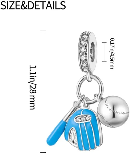Miniatura 77 de Pandach Dijes colgantes de plata de ley 925 para pulseras y collares, dijes colgantes de Madonna con cuentas de girasol, joyería para mujer