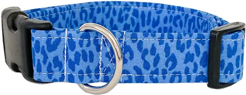 Miniatura 3 de Blue Leopard Dog Collar (X-Small)