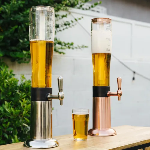 Miniatura 8 de Hammer + Axe Dispensador de bebidas – Dispensador de bebidas de fiesta de 88 onzas con tubo de hielo y grifo, fuente de bebidas para cerveza, agua