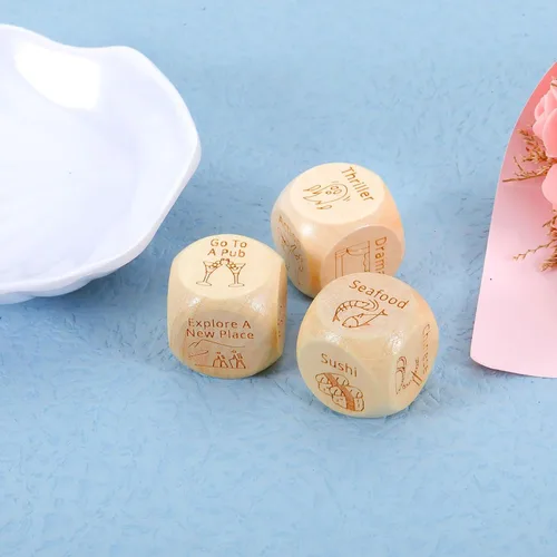 Miniatura 19 de Dados de aniversario para parejas, novio, marido, novia, esposa, dados divertidos para adultos, dados traviesos para parejas, regalos Birtdhay