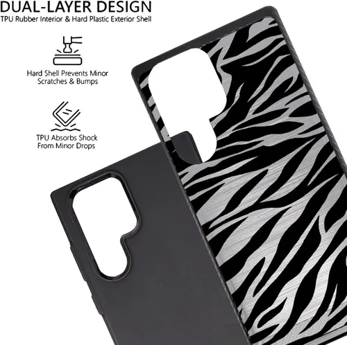 Miniatura 3 de Cases on Deck CasesOnDeck - Funda ajustable compatible con [Samsung Galaxy S22 Ultra S22 Ultra] [Armadura cepillada] Funda de agarre híbrida