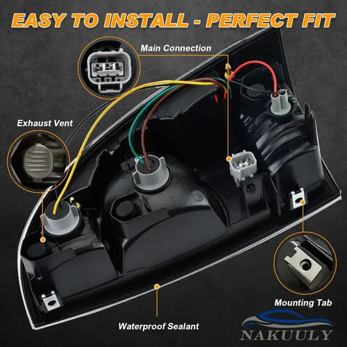 Miniatura 4 de Conjunto de luz trasera compatible con Tacoma Pickup 2005-2015 para conductor y pasajero, luces traseras LED, conjunto de señal de freno con Carcasa