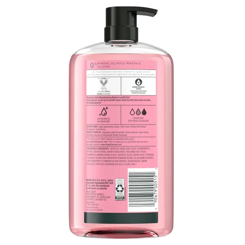 Miniatura 10 de Herbal Essences Champú Rose Hips - Cabello suave y brillante con vitamina E y jojoba, seguro para cabello teñido y aroma floral, libre de crueldad