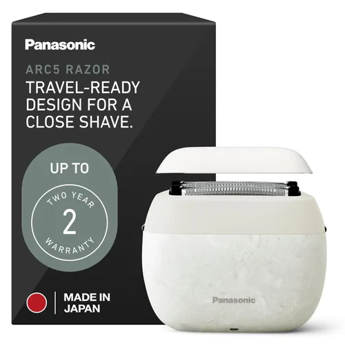 Afeitadora eléctrica Panasonic ARC5 de tamaño palma para hombre, potente navaja de viaje, carga USB-C húmeda/seca, limpieza fácil, navaja japonesa