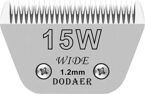 Miniatura 16 de Hojas para aseo de mascotas para perros desmontables - Tamaño 7FW, hoja ancha para aseo de perros, longitud de corte 3.2 mm (1/8"), compatible