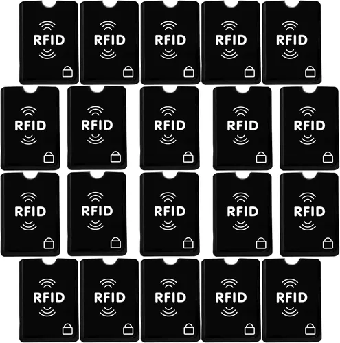 Miniatura 24 de SaiTech IT Juego de 10 fundas de bloqueo RFID, la mejor manera de proteger tus tarjetas del robo electrónico, diseño duradero, ligero y compacto