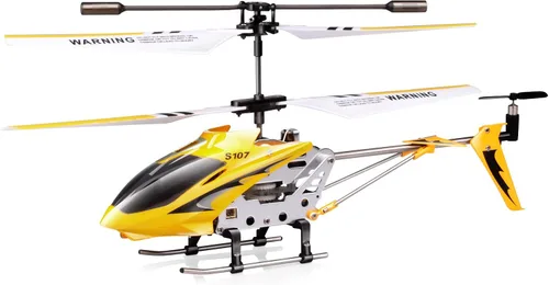Helicóptero control remoto de 3 canales Syma S107G, amarillo