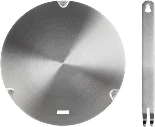 Miniatura 8 de Adaptador de placa de inducción, difusor de calor para estufa de gas y vidrio, disco convertidor de inducción con mango extraíble, placa difusora