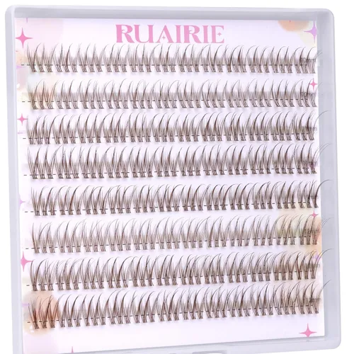 Miniatura 19 de Extensiones de pestañas dispersas en racimo, pestañas individuales, extensiones de pestañas naturales en racimo, 9-11 mm, 96 unidades, para colocar