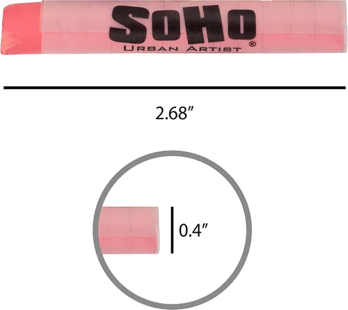Miniatura 6 de Soho Urban Artist Juego de 10 colores pastel suaves fluorescentes brillantes, palitos pastel vibrantes para arte, dibujo, mezcla, capas y sombreado