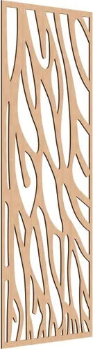 Miniatura 153 de 9 3/8"W x 24 3/8"H x 1/4"T Bristol Decorativos Paneles de Pared de Madera Calado, Cereza