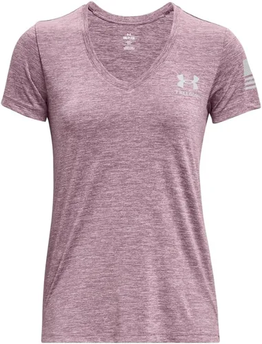 Miniatura 5 de Camiseta Freedom Tech de manga corta con cuello en V para mujer