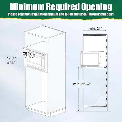Miniatura 3 de NN-TK932SS - Kit de molduras de microondas de 30 pulgadas compatible con hornos de microondas Panasonic, para horno microondas de 2.2 pies cúbicos