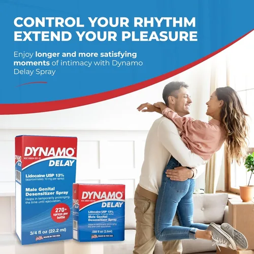 Miniatura 6 de Dynamo Delay Spray para hombres – 13% lidocaína anestésica para ayudarte a durar más tiempo en la cama – Paquete de 3 unidades Climax Control