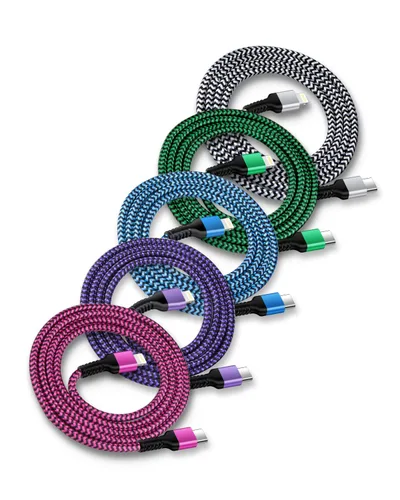 Miniatura 15 de Cable USB C para iPhone Air iPhone 17e 17 Pro Max 17 Pro 17 16e 16 Pro 15 Pro/Plus, 2 unidades de cable de carga rápida USB a Usbc, cable de carga