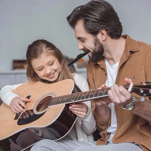 Miniatura 3 de Kazoo - Instrumento musical de metal profesional con 5 membranas adicionales, tono ajustable para guitarra, ukelele, piano y canto, latón duradero