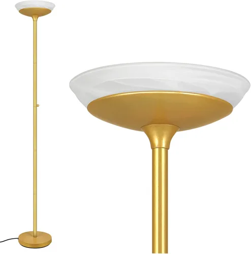 Miniatura 13 de BoostArea Torchiere - Lámpara de pie LED súper brillante de 30 W, lámpara de poste regulable de 3000 K con interruptor giratorio, lámpara de pie