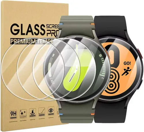 Miniatura 19 de Suoman Paquete de 4 protectores de pantalla de vidrio templado para Samsung Galaxy Watch 4 Classic de 1.81 pulgadas (1.811 in) para Galaxy Watch 4