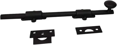 Miniatura 2 de QCAA Perno de puerta holandés de latón macizo, 36 ", latón pulido lacado, 1 paquete, hecho en Taiwán 35.8 in - Latón pulido lacado