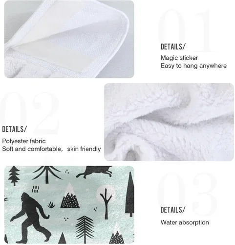 Miniatura 4 de Toalla de cocina de plátano, 2 piezas, toalla de mano súper suave, absorbente, secado para colgar, toallas para baño, granja, mesa, decoración