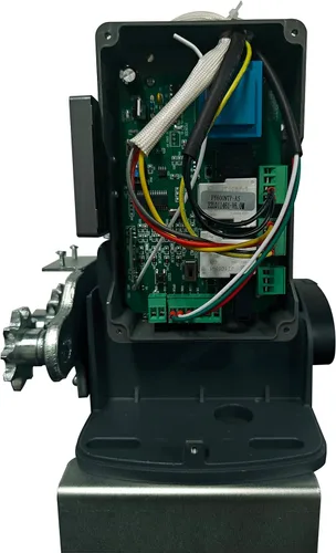 Miniatura 5 de Kit de operador de puerta automática deslizante con 2 controles remotos, puertas deslizantes de hasta 1200 libras y motor de puerta accionado por