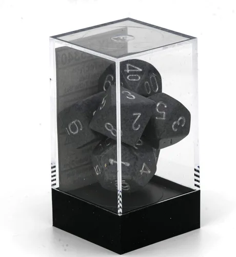 Miniatura 4 de DND - Juego de dados Chessex D&D de 0.630 in de plástico poliédrico moteados de alta tecnología, dados de mazmorras y dragones, incluye 7 dados – D4
