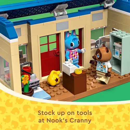 Miniatura 4 de LEGO Animal Crossing Nook's Cranny & Rosie's House, juguete de videojuego para construir para niños, incluye 2 figuras de juguete de Animal