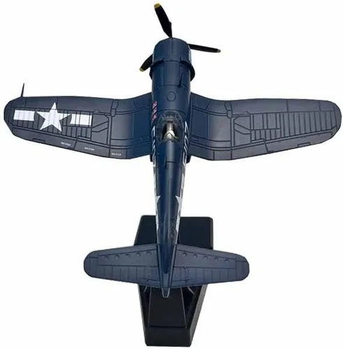 Miniatura 4 de 1/72 Escala WW2 US F4U-1 F4U Corsair Fighter Aircraft Metal Militar Avión Modelo de juguete para colección o regalo
