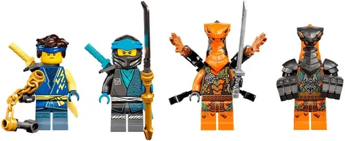 Miniatura 7 de LEGO Ninjago Jay y NYA's Race Car EVO 71776 Kit de construcción (536 piezas)