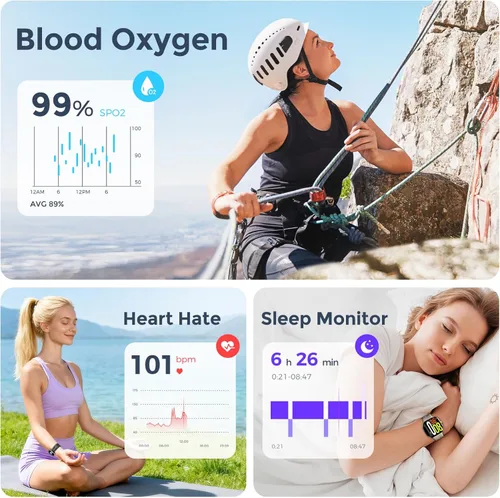Miniatura 5 de Reloj inteligente con cámara, sistema dual Android Smartwatch, pantalla AMOLED de 2.4 pulgadas, cámara giratoria, GPS, batería larga de 2100 mAh