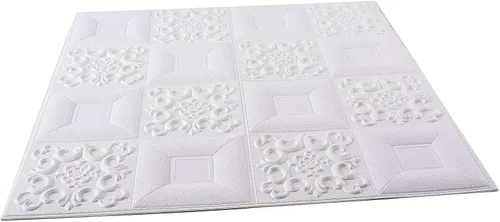 Miniatura 7 de Efavormart - Paquete de 10 paneles de pared de 52 pies cuadrados con diseño francés 3D, papel tapiz de espuma para despegar y pegar para dormitorio