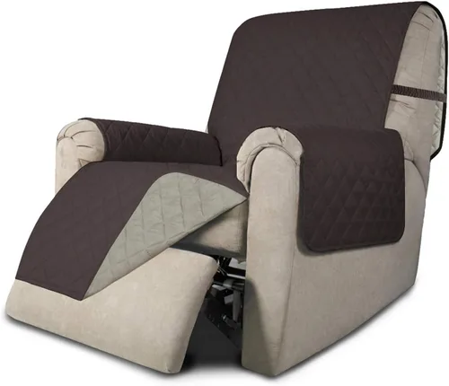 Miniatura 13 de Easy-Going - Funda para sofá, futón y sillón sin reposabrazos, reversible, resistente al agua, para mascotas y niños (azul oscuro/azul claro)