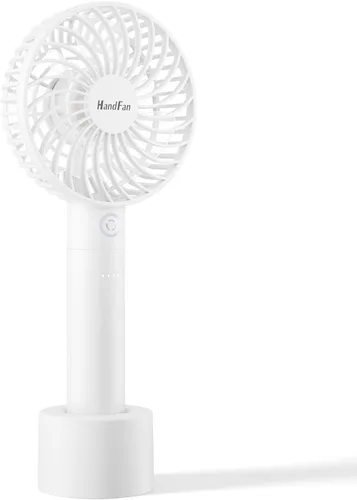Miniatura 10 de HandFan Ventilador de mano portátil, pequeño ventilador de mano personal, mini ventiladores de refrigeración eléctricos, ventiladores de escritorio