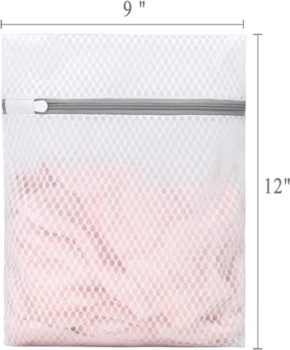 Miniatura 5 de Muchfun 3 bolsas de lavandería duraderas de malla de panal para prendas delicadas de 9 x 12 pulgadas (3 pequeñas) 36 ES Small