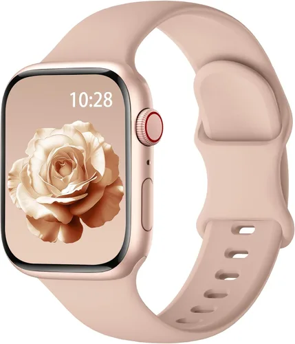 Miniatura 13 de Correa de silicona deportiva compatible con bandas de Apple Watch de 38mm 40mm 41mm 42mm 44mm 45mm 46mm 49mm para mujeres y hombres, correa