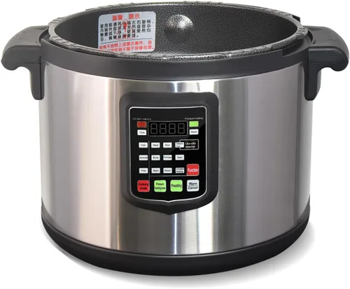 Miniatura 9 de Kolice - Olla a presión eléctrica comercial de 220 voltios, olla a presión de 15 L, olla a presión con olla interior antiadherente, 15 L