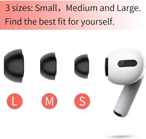 Miniatura 3 de Lanwow - Almohadillas de espuma viscoelástica para AirPods Pro. Almohadillas de silicona sin dolor. Antideslizante. Se adaptan al estuche de carga