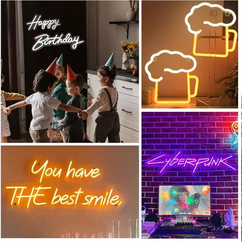 Miniatura 3 de Letrero de neón con texto en inglés "Your Are Like Really Pretty Neón", letreros de luz LED de neón para decoración de pared, dormitorio