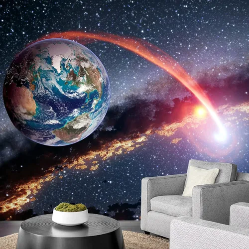 Miniatura 25 de NWT Calcomanía removible para pared, diseño de nube galáctica, estrella, nebulosa, fantasía, ciencia ficción, astronomía y arte espacial, arte