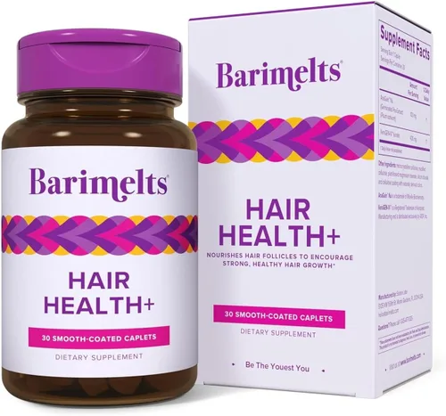 Barimelts Hair Health+ - Ayuda a reducir el adelgazamiento del cabello para usuarios de GLP-1 o pacientes bariátricos - Suplemento para el