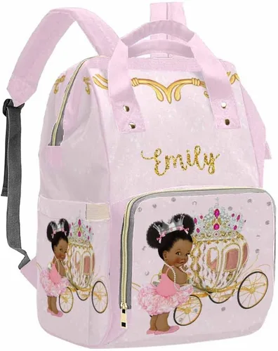 Miniatura 4 de Artsadd Bolsa de pañales con foto personalizada para mamá, mochila personalizada con correas para cochecito, bolsa de hombro de viaje grande, bolsa